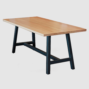 YT-060 elegant plywood iron dining table factory